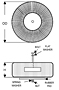 Outline Dimensions - Toroidal Mount World Series™ Power Transformers (VPT100-25000)