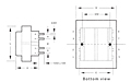 Outline Dimensions - PC Mount Split Pack Power Transformers (F10-110)