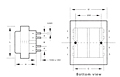 Outline Dimensions - PC Mount Split Pack™ Class 2/3 Power Transformers (F10-110-C2)