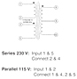 Schematic - Chassis Mount Quick Pack™ Power Transformers (FD6-10)