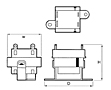 Outline Dimensions - Class-2 Power Control Transformers (TCT3-03E07AE)