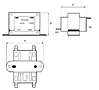 Outline Dimensions - Class-2 Power Control Transformers (TCT40-01E07AB)