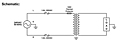 Schematic Drawing for 5.28 Inch (in) Maximum Length Medical Grade Isolation Power Transformer