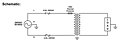 Schematic Drawing for 7.17 Inch (in) Maximum Length Medical Grade Isolation Power Transformer