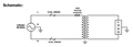 Schematic Drawing for 7.17 Inch (in) Maximum Length Medical Grade Isolation Power Transformer (MD-1000-U)