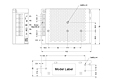 Outline Dimensions (mm) for AEU 65 Series Switch Mode Power Supplies